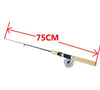 Metal Reel Telescopic Winter Fishing Rod