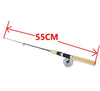 Metal Reel Telescopic Winter Fishing Rod